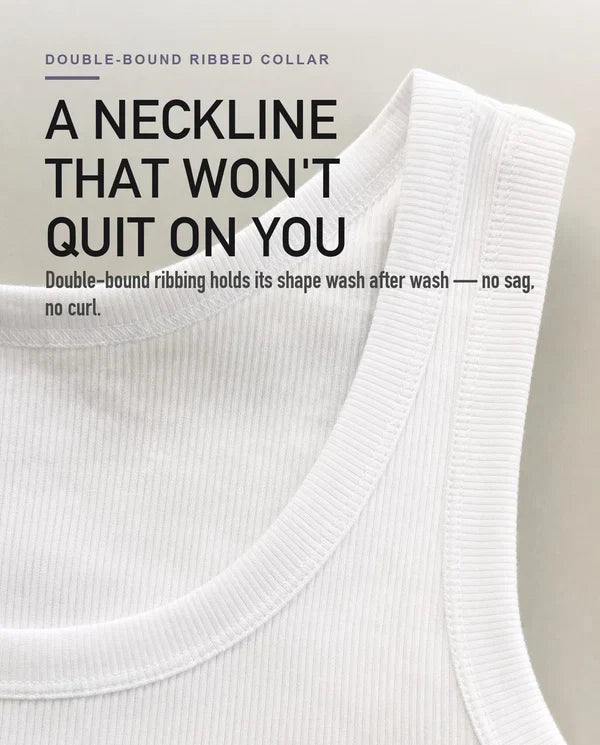 💝💝Men's Wide Strap Ribbed Tank Top