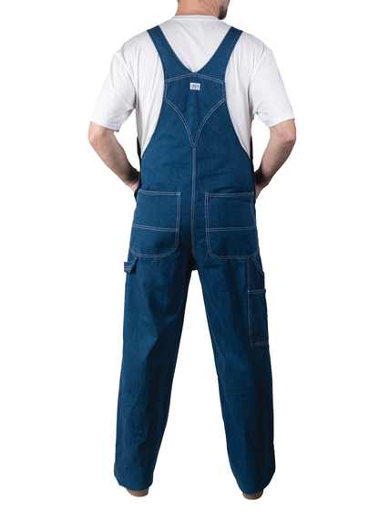 Men's Denim Stonewashed Bib Overall