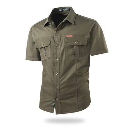 Men's Casual Short-Sleeve Utility Shirt