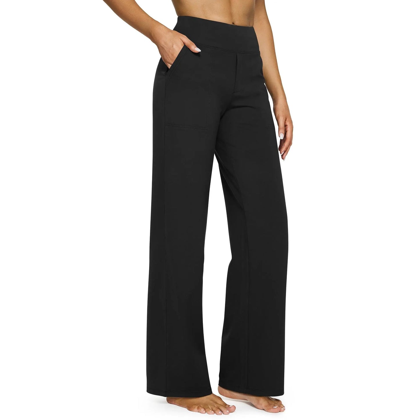 Women's Relaxed Wide-Leg Comfort Pants
