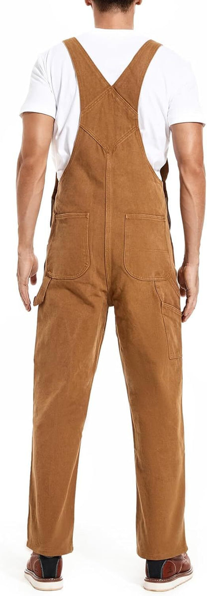 🔥CLEARANCE SALE🔥Men's Heavy-Duty Denim Bib Overalls – Adjustable Straps & Utility Pockets