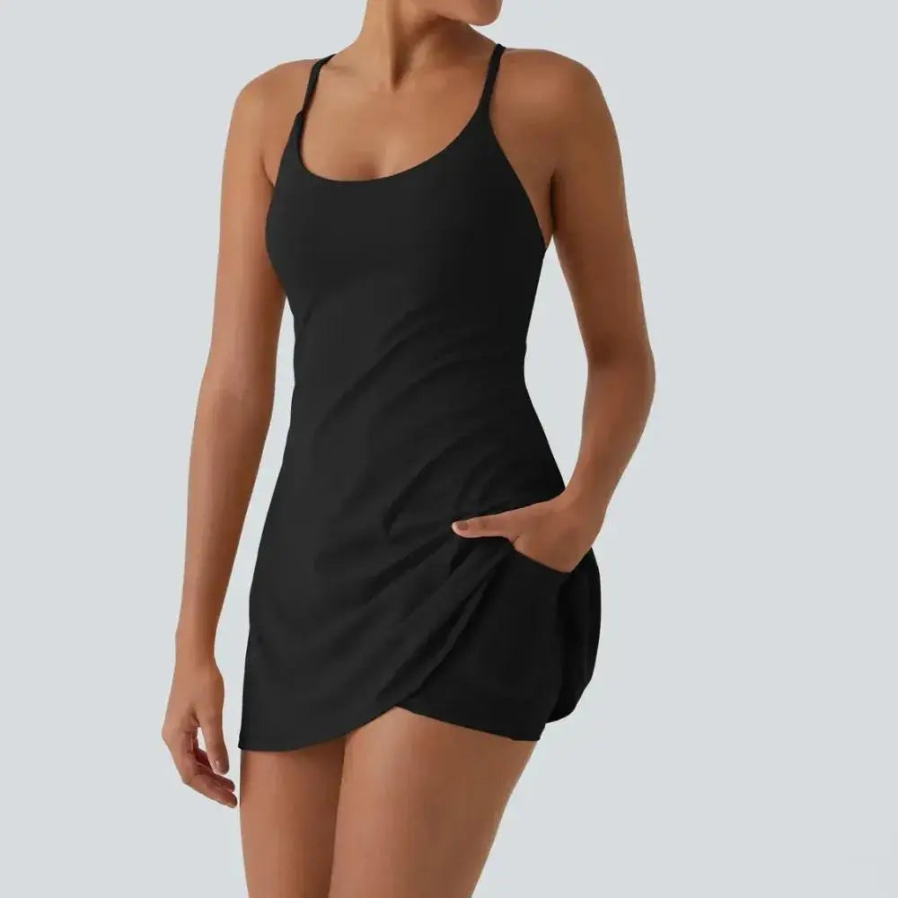 😍Promotion Day💥Backless Sleeveless Dresses With Pockets💝