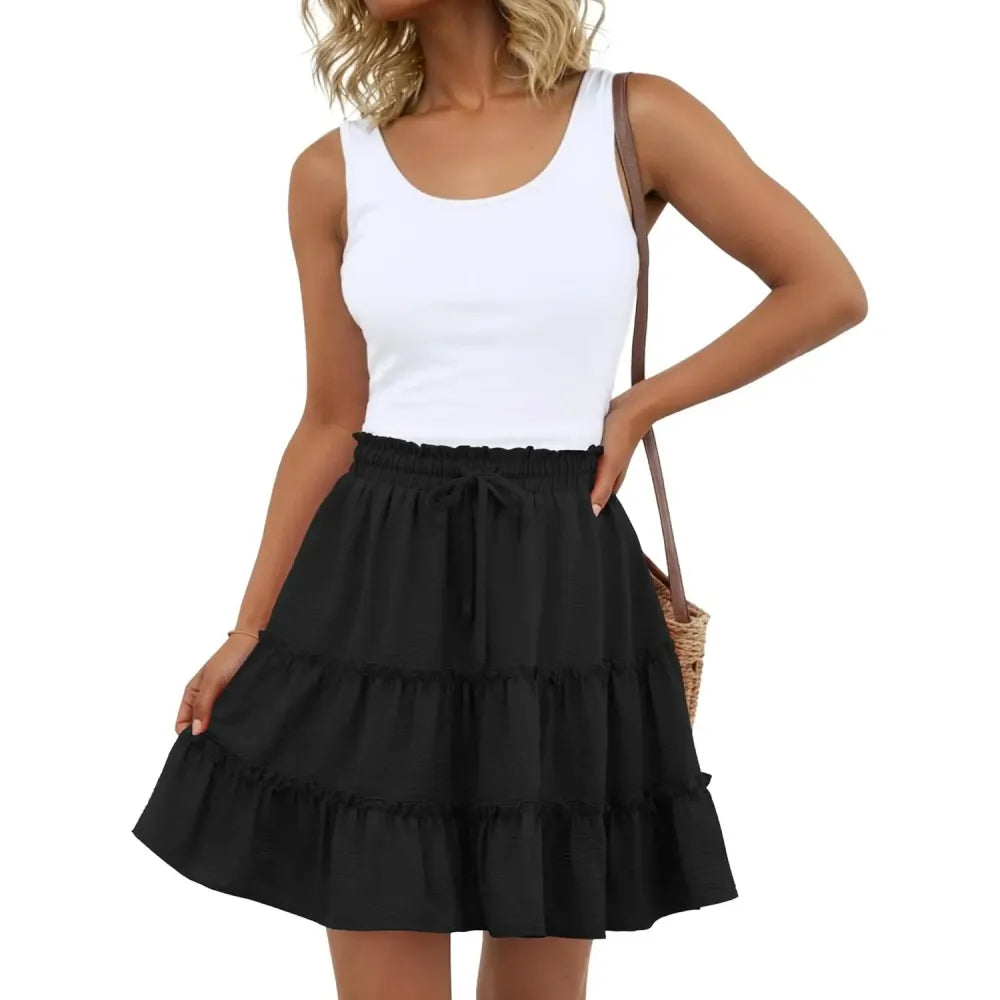 Women's Bohemian Style Midi Skirt.