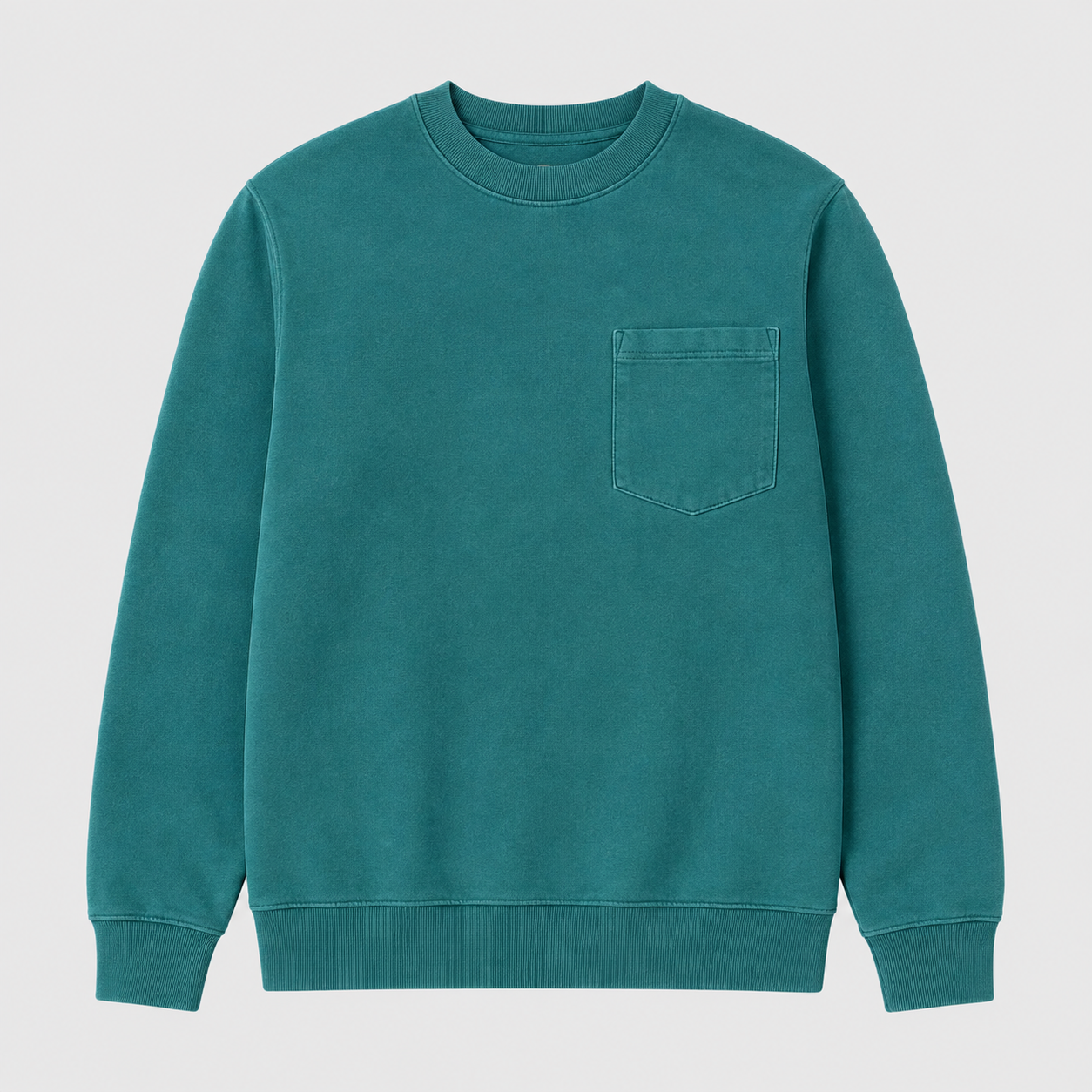 【LAST DAY SALE】Vintage Washed Unisex Pocket Crewneck Sweatshirt