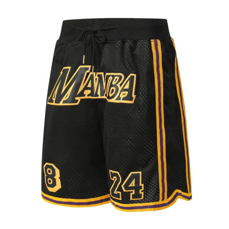 🔥Regular Fit Letter & Number Print Drawstring Waist Jersey Basketball Shorts