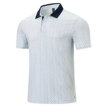 💝💝Men's Classic Polo Shirts Contrast Collar Short Sleeve Casual Solid Stylish and Printed Polo