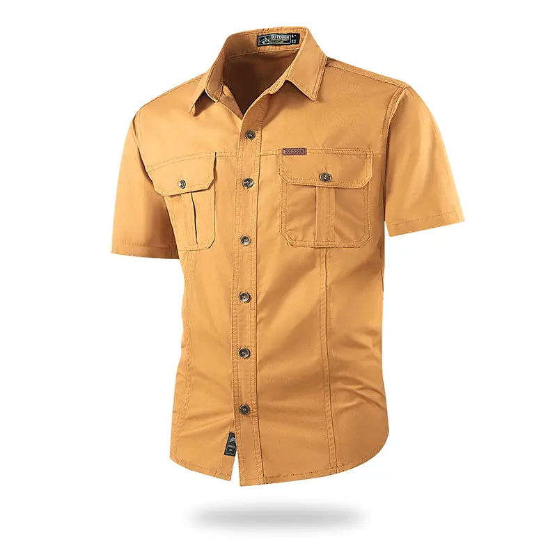 Men's Casual Short-Sleeve Utility Shirt