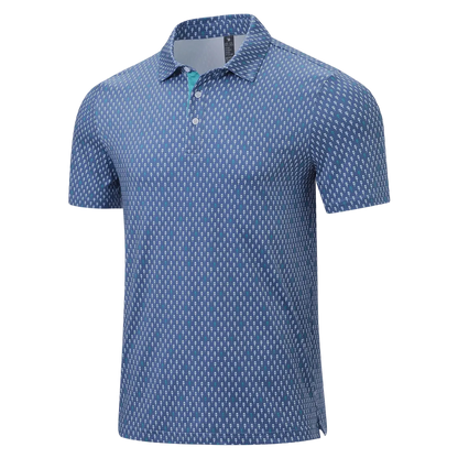 💝💝Men's Classic Polo Shirts Contrast Collar Short Sleeve Casual Solid Stylish and Printed Polo