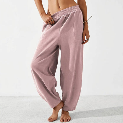 [LAST DAY SALE]Women's Solid Straight Leg Corduroy Bottoms