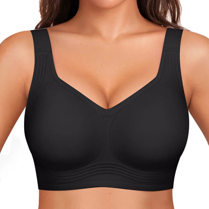 Women Seamless Lift Bra Wireless Push Up No Underwire Full Coverage Plus Bras