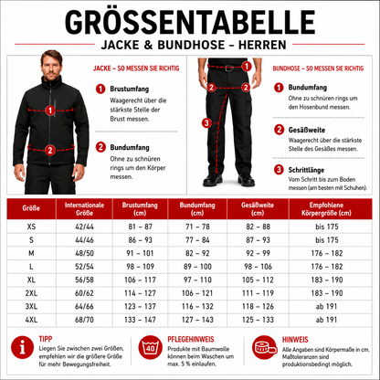 Offizieller Markenshop-Softshelljacke x Bundhose Set