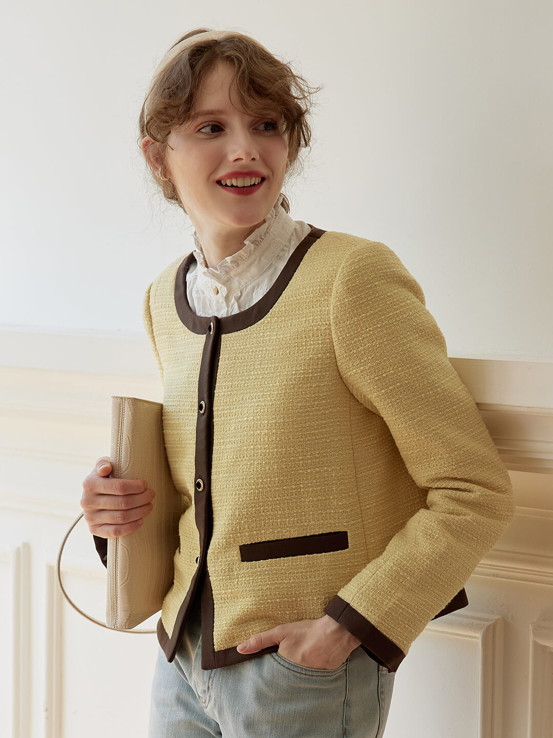 Yellow Tweed Jacket