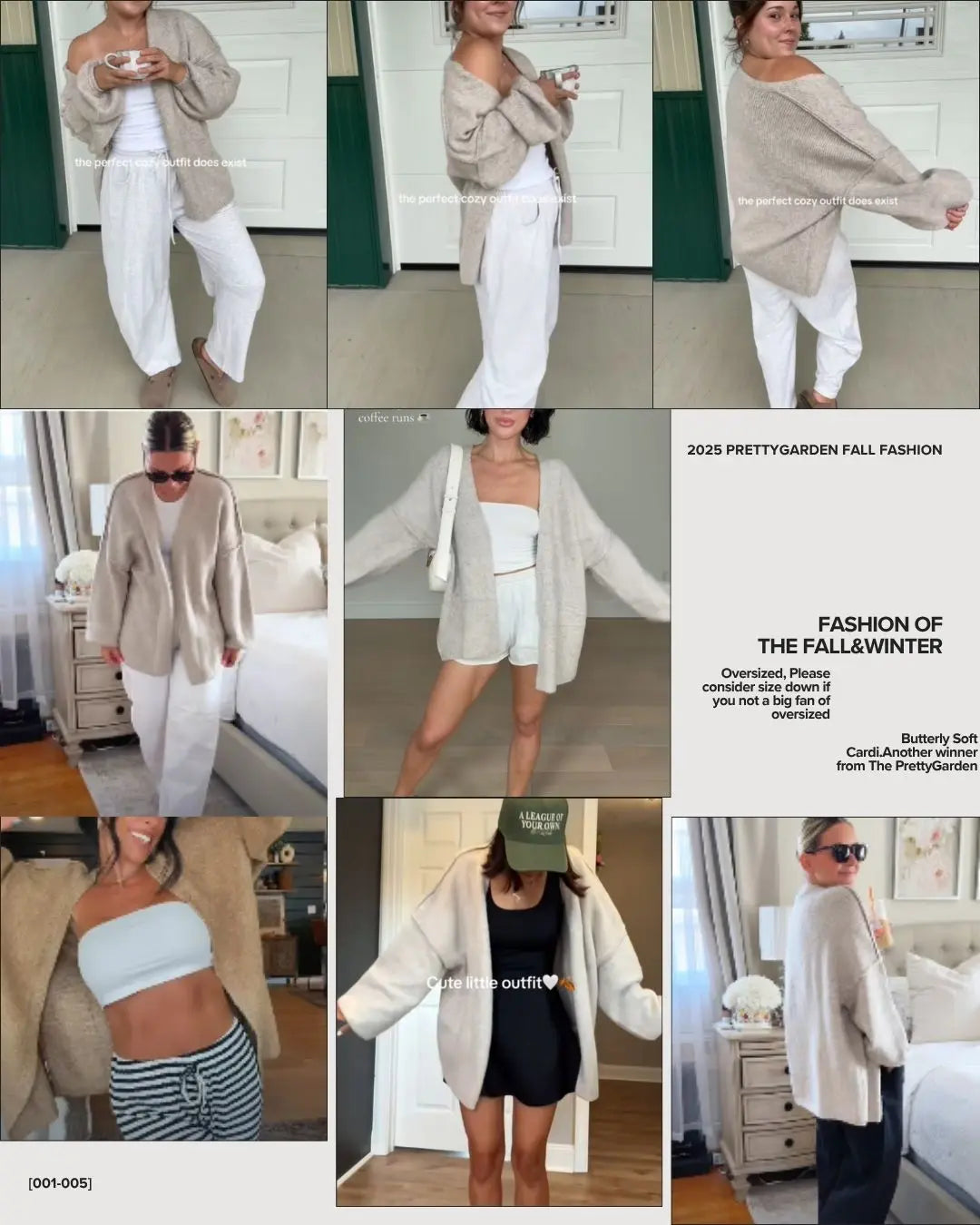 Oversized Cardigan Sweater for Women