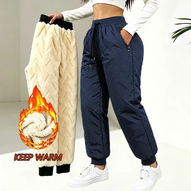 Women’s Winter Fleece-Lined Thick Casual Pants