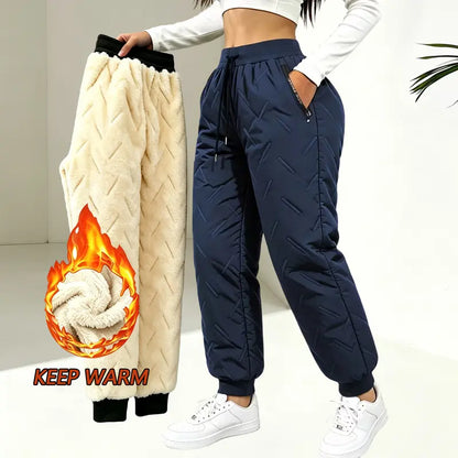 Women’s Winter Fleece-Lined Thick Casual Pants