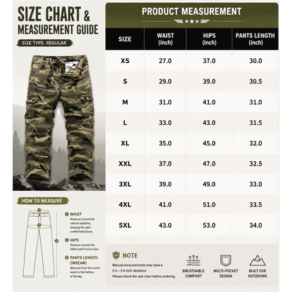 【LAST DAY SALE】Men’s practical camouflage cargo pants