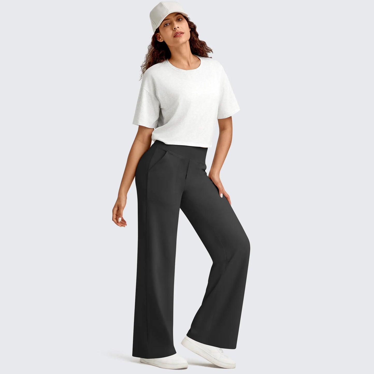 Women's Relaxed Wide-Leg Comfort Pants