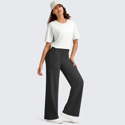 Women's Relaxed Wide-Leg Comfort Pants