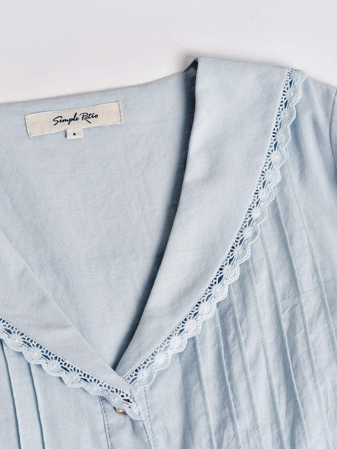 100% Cotton Gray Blue Midi Dress