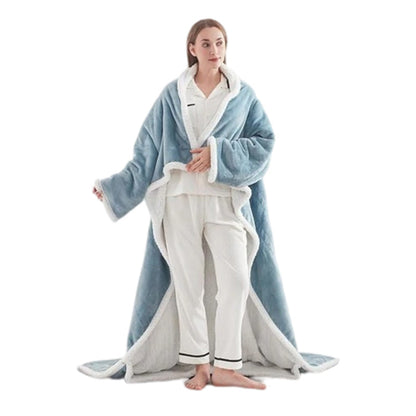 🔥Wearable Heated Blanket with Foot Pocket Sherpa🔥Overheat Protection & Auto Shut-Off