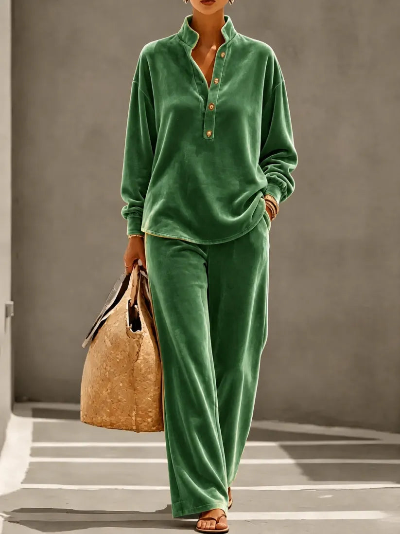 🔥 Loose And Cozy Velvet top And Pants