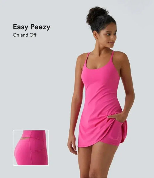 😍Promotion Day💥Backless Sleeveless Dresses With Pockets💝