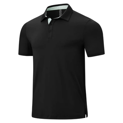 💝💝Men's Classic Polo Shirts Contrast Collar Short Sleeve Casual Solid Stylish and Printed Polo