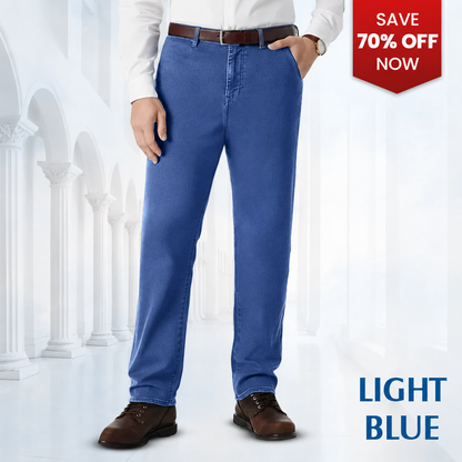 Men's Classic Straight Fit Stretch Jeans
