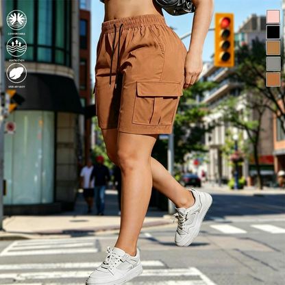 【End of Summer Sale】Women’s outdoor cargo shorts—multi-pocket design