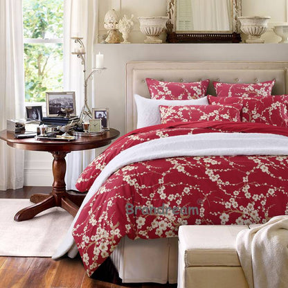 Duvet Cover Set-Cherry Red