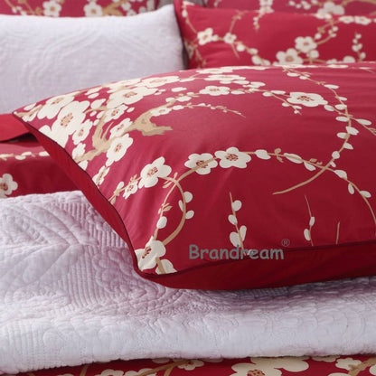 Duvet Cover Set-Cherry Red