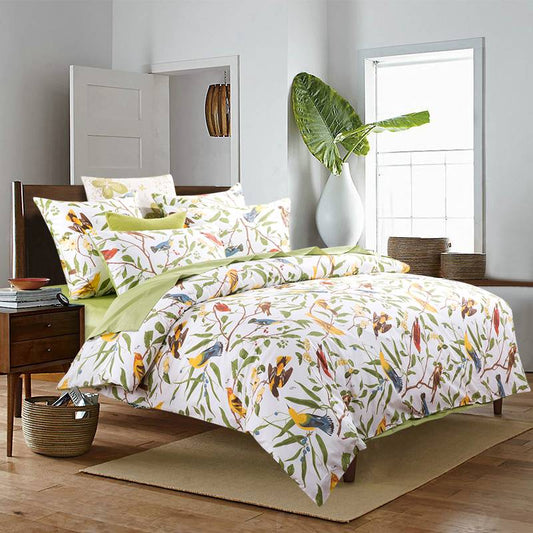 Duvet Cover Set-Eastern Floral Birds