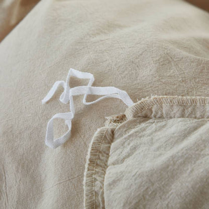 Duvet Cover Set-Ruffled Fringe Minimalist