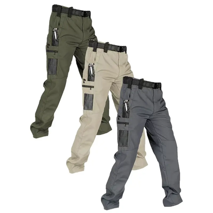 Men's Solid Color Waterproof Tactical Work Pants