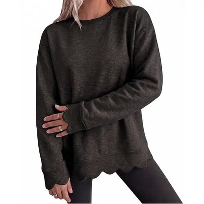Women's Fashion Casual Knit Vintage-Inspired Round Neck Oversized Tunic