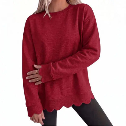 Women's Fashion Casual Knit Vintage-Inspired Round Neck Oversized Tunic