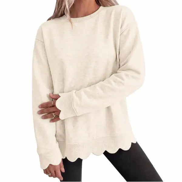 Women's Fashion Casual Knit Vintage-Inspired Round Neck Oversized Tunic