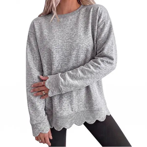Women's Fashion Casual Knit Vintage-Inspired Round Neck Oversized Tunic
