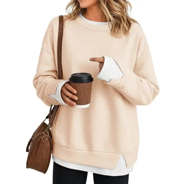 Women's Fake Two Piece Layered Sweatshirt