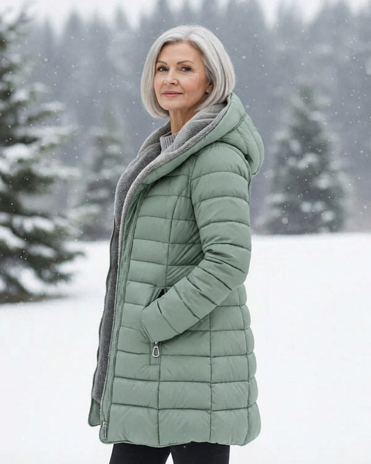 [Clearance] – Quilted coat with fleece lining