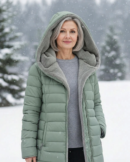 [Clearance] – Quilted coat with fleece lining.