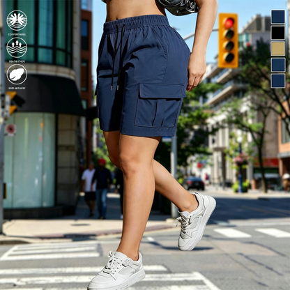 【LAST DAY SALE】Women’s outdoor cargo shorts—multi-pocket design.