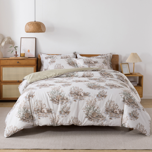 Duvet Cover Set - Coastal Coral