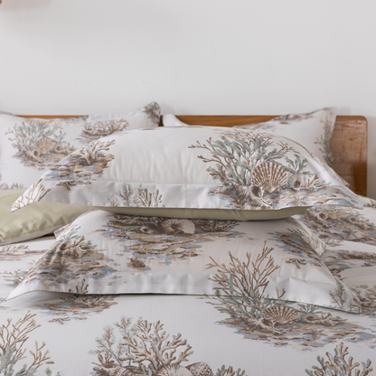 Duvet Cover Set - Coastal Coral