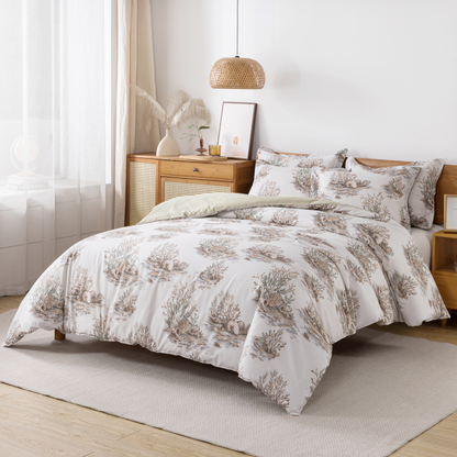 Duvet Cover Set - Coastal Coral