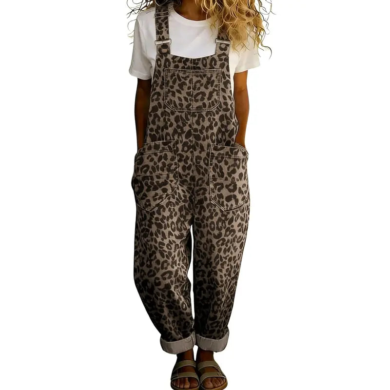 Women’s Vintage Denim Overalls – Relaxed Fit