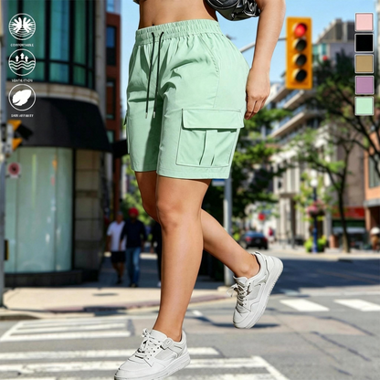 【LAST DAY SALE】Women’s outdoor cargo shorts—multi-pocket design.