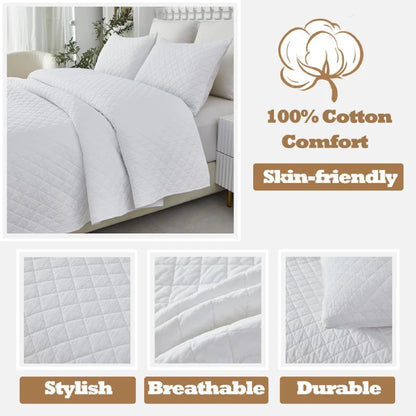 Quilt Bedding Set-Diamond Pattern Modern
