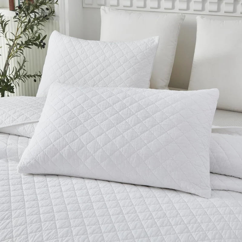 Quilt Bedding Set-Diamond Pattern Modern