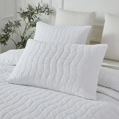 Quilt Bedding Set-Modern Simple White